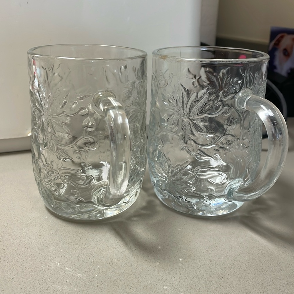 Set of two Princess House FANTASIA cups/mugs